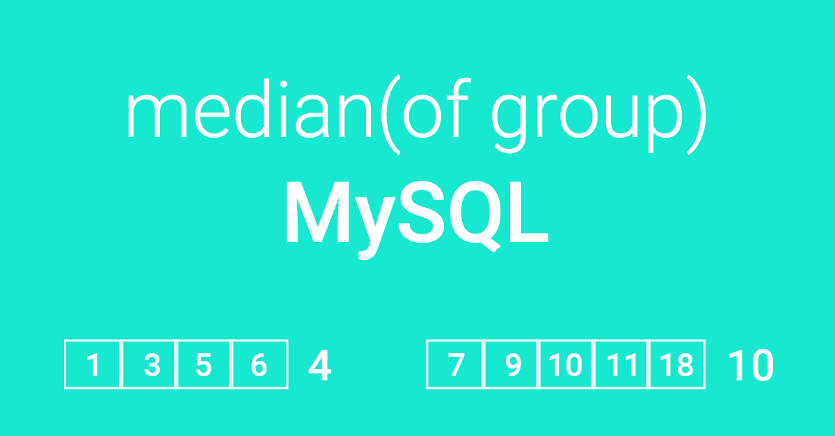 How to calculate the median per group with MySQL